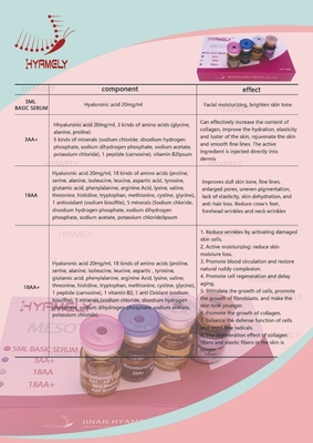 保湿する活動的な表面のためのMesotherapyの解決を修理することの皮を剥ぎなさい
