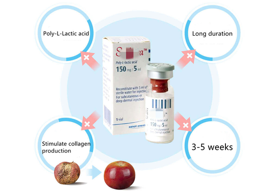 5ml ポリ L 乳酸 フィルラー 注射用 皮膚用 フィルラー 3D PLLA
