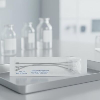 成人用 23G ブラントフィルカニューレは、一貫したパフォーマンスを提供し、美容上の強化中に組織の外傷を最小限に抑えます
