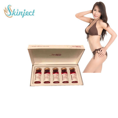 赤いLipolytic解決5x10mlの脂肪質の減少の注入