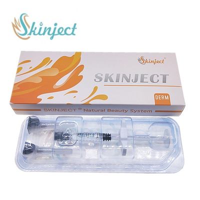 Skinjectの十字によってつながれるヒアルロン酸の唇の注入