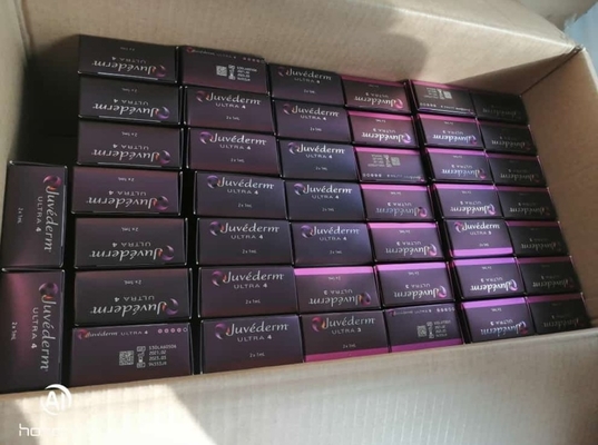 JuvedermのHyaluronic酸のリドカイン2x1ml Ultra3 Ultra4が付いている皮膚注入口のJuvedermの唇の注入口