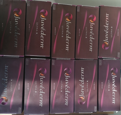 JuvedermのHyaluronic酸のリドカイン2x1ml Ultra3 Ultra4が付いている皮膚注入口のJuvedermの唇の注入口