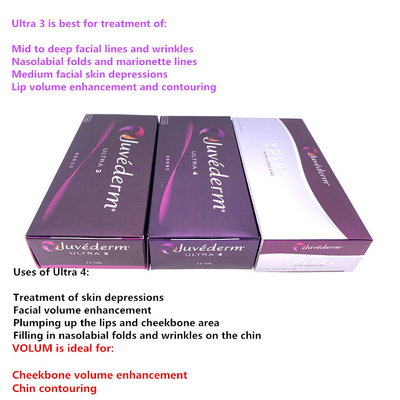 Juvedermの唇のための超4皮膚注入口は皮膚注入口のHyaluronic酸の皮膚注入口の皮を剥ぐ