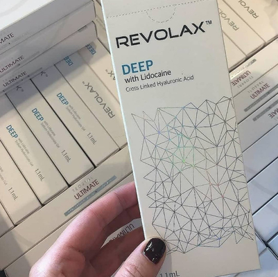 良く深い副Q十字はHyaluronic酸の皮膚注入口Revolaxをつないだ