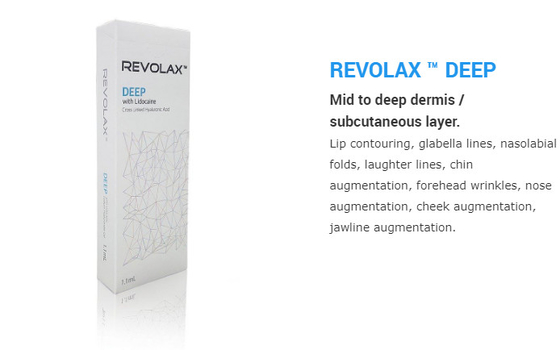 良く深い副Q十字はHyaluronic酸の皮膚注入口Revolaxをつないだ
