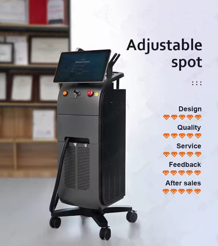 皮膚冷却機能を持つ顔と身体のためのプロフェッショナルレーザー脱毛機