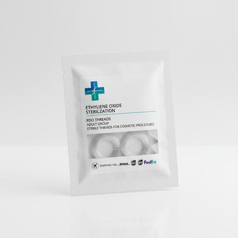 Ethylene Oxide Sterilization PDO Thread Adult Group Sterile Threads for Cosmetic Procedures Shipping via DHL UPS FedEx