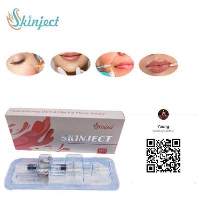 注射可能なSkinject深いHAの皮膚2ml唇の注入口の頬のChinのNasolabial折目
