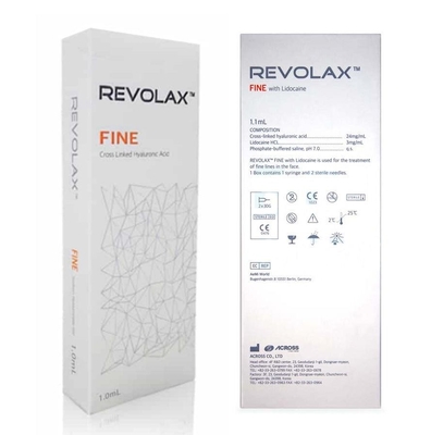 良いしわのための24のMg/Ml 1.1ml RevolaxのHyaluronic酸の皮膚注入口